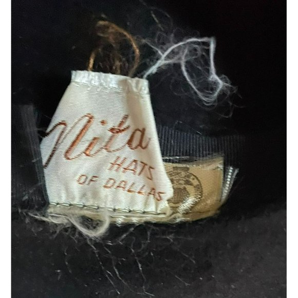 Vintage Brown and Teal Blue 1950\'s Womens Hat by Nita Hats of Dallas MCM Merrima main image 4